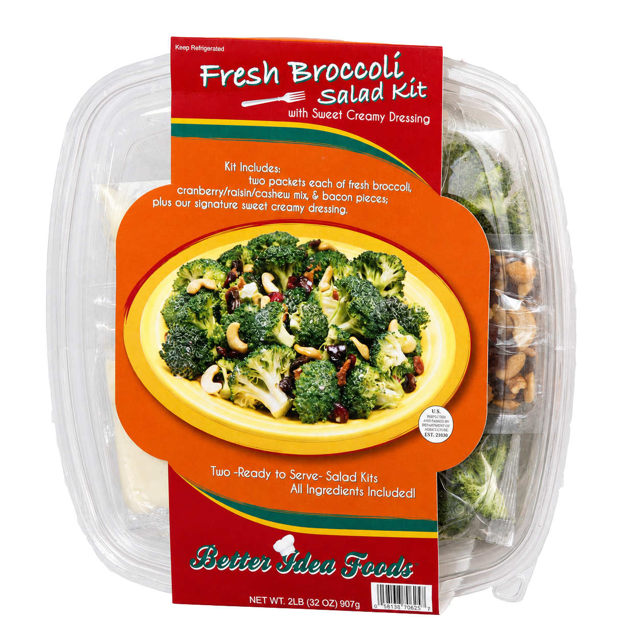 Fresh Broccoli Salad Kit Salad tray