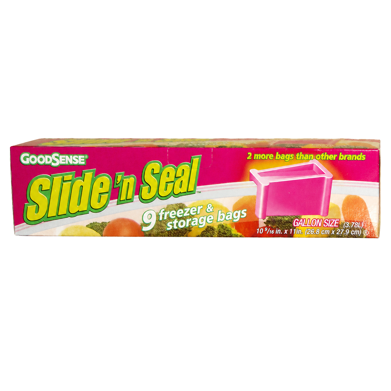 GoodSense Slide n Seal freezer bags